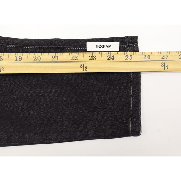 Eileen Fisher Organic Cotton Mid Rise Skinny Jeans Washed Black Gray Sz 8P - Picture 6 of 9